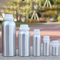 2/5/10pcs/lot Aluminum Bottle with Anti-theft Lid Essential Oil Bottle Cosmetics Container Refillable Travel Sub Bottles