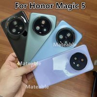 Magic5 Battery Back Cover For Honor Magic 5 Rear Housing Glass Case Replace Phone Repair Spare Parts + Camera Lens