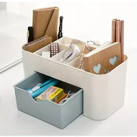 1pc Stylish Plastic Desk Organizer - Perfect For Office, School & Home Storage!