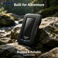 ADATA HD330 2TB External Hard Drive USB 3.2 Portable HDD Shockproof Durable Anti-Shock Silicone Casing for PC Laptop Mac Xbox