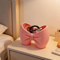 1/2 Piece Set of Bow-Shaped Desktop Ornaments Can Be Used in the Bathroom to Store Ointments, Toothbrushes, and Cosmetics, Can Be Used as a Pen Holder, Home Decor Items, or as a Gift