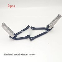 Universal Motorcycle Refit Rear Passenger Foot Peg Pedal Pad Bracket Side Stand