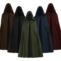 Medieval Cape 2025 Fall/winter Woolen Fabric Cloak for Men and Women,hobbit Elf Cosplay Cloak,Halloween Renaissance Party Unisex