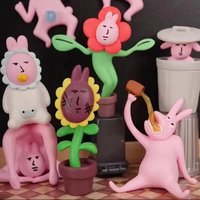 QNEW Hot Pink Rabbit Blind Box wacky abstract Series Mysterious Box Toys Cute Fashion Action Figures Cartoon Decor Surprise Gift