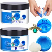 Silicone Putty Kit for DIY Resin Casting | Non-Toxic Heat Resistant | for Epoxy, Wax, Crafts, Jewelry & Beads Making Supplies