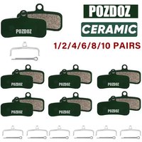 POZDOZ Ceramic Hydraulic Disc Brake Pads Wear-resistant Disc Brake Pads for SHIMANO D02S N03A MTB 1/2/4/6/8/10Pair MTB Brake Pad