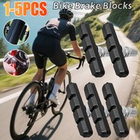 1-5PCS Bicycle Brake Pads Bike Brake Blocks Cycling Brake Holder Pads Shoes Blocks MTB Road Bike Brake Pads Cycling Accessories