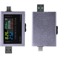 Type-C Tester Multifunctional USB Power Meter Digital Display Voltage Current Power Capacity Tester for Chargers Phones Laptops