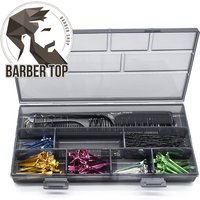 Hairdressing Tools Storage Box Multi Grid Compartment Organizer Comb Hairclips Storage Case Nail Accessories Container