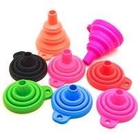 Funnels for Filling Bottles Kitchen Funnel Small Food Grade Silicone Collapsible Funnel for Filling Water Bottle Liquid Powder