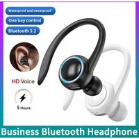 T10 Wireless Ear Hook Earphones Single Mini Handsfree Headphone HIFI Bass Noise Cancelling In-Ear Sports Headset with Microphone