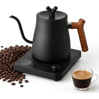 Gooseneck Electric Kettle 1L: Smart Temp Control for Pour-Over Coffee, Fast Boil Stainless Steel, 110V & 220V