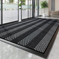 Heavy Duty PVC Rubber Doormat Tire Tread Design Non-Slip Dirt Trapper Entrance Mat Waterproof Indoor Outdoor Door Rug