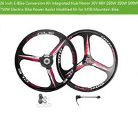 AliExpress NONE 26 Inch E-Bike Conversion Kit Integrated Hub Motor 36V 48V 250W 350W 500W 750W Electric Bike Power Assist Modified Kit for MTB M