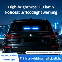 Light sensing charging car vibrates, lights up, solar intelligent driving small blue light suction cup flash multi-mode