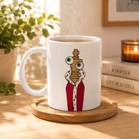 Coffee Mug for TADC Kinger Pomni Jax Ceramic 11 Oz Cartoon Minimalist White Daily Use Mug Quote on Back Fans Pendant Anime Gifts
