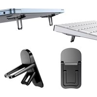 2pcs/set Portable Laptop Stand Computer Keyboard Holder Foldable Non Slip Bracket Laptop Cooling Desk Organizer Accessories