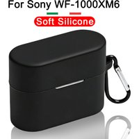 For Sony WF-1000XM6 Bluetooth Headphone Protective Case Shockproof and Dustproof Soft Silicone Case Supports Wireless Charging