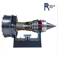 RollsToy TR900 Turbofan Engine Model Aircraft Engine Kit Turbojet Engine Model Blocks Kits Toy Mechanical Science Education Gift