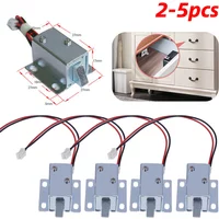 2-5pcs DC 5V-6V 12V Magnetic Lock Mini Small Size Solenoid Electromagnetic Electronic Locker Control Cabinet Drawer Door Lock