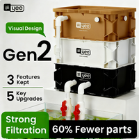 Yee Aquarium-Filter-Umschlagbox, geräuschlos, oberer Tropf, Wasserzirkulation, externer Fass, Teich, Marine, Süßwasser, Korallenriff, Aquarium