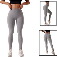 AliExpress LOVELYXIAYING Women's High-Waisted Seamless Leggings, Quick-Dry Breathable Fabric, Four-Way Stretch Sporty Style for Yoga Cycling Running