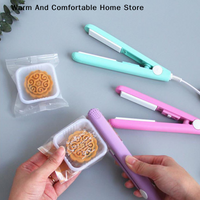 【SE】1PC Portable Mini Electric Heat Sealing Machine Seal Sealer Food Vacuum Sealer Bag Clip Random Color