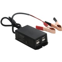 12V Battery Clip Charger for Cellphone Tablet Car Motorcycle USB Charging Device Vehicle USB Charger R6FB