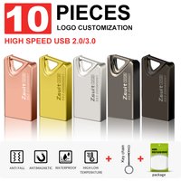 Zsuit 10pcs USB Flash Drive Pendrive 128GB Flash Memory Stick 32Gb 64GB USB Storage Key USB Devices USB Stick Free Shipp U Disk