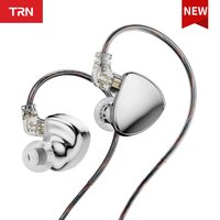 TRN MT5 10mm Dual Cavity Dynamic Driver IEM Hifi Earphones with High-Quality Cables & Versatile Design