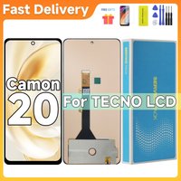 6.67 LCD For Tecno Camon 20 CK6 CK6n Display Touch Screen Digitizer Assembly Repair Parts Replacement