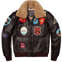 Military Clothing G1 Flight Jacket Thickening Quilted100% Cowhide Leather Jackets Men Coat Winter Overcoat M212 Dropshipping