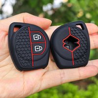 2 Button Silicone Car Remote Key Cover Case For Suzuki Swift Ignis Vitara Liana Ciaz Baleno Car Key Fob Case Cover Shell Decor