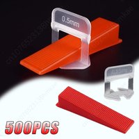 Tile Leveler Auxiliary Cross Card Floor Tiling Tile Leveler Leaving Seam Card Base 0.35mm0.5mm Leveler Base Construction Tools