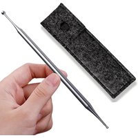 Dual Head Facial Reflexology Tools Stainless Steel Face Acupressure Pen Ear Body Point Probe Massage Tool for Deep Tissue