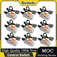 8869 Power Functions Control Switch Building Blocks Motor LED Light Controller MOC Technical Parts for DIY Models Robotics