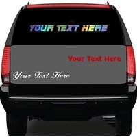 Personalized Text Vinyl Sticker For Car Window Decor Custom Your Name Auto Rear Windshield Decal Self adhesive Stickers