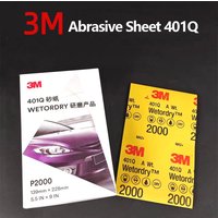 Genuine 3M 401Q Wet Dry Sandpaper Grit Waterproof Abrasive Sheet for Automotive Paint Scratch Repair Polishing Grinding