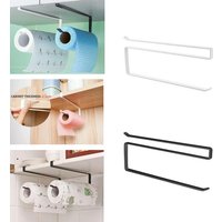 1pcs Punch-Free Paper Roll Kitchen Tissue Towel Holder,Cling Film Storage Rack for Kitchen Tissue Accessories