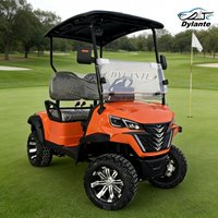 2026 Graceful Design 2 Seater 4KW AC Motor Electric Golf Cart 72V Lithium Battery Solar Panels Golf Golf Buggy