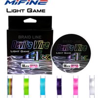 MIFINE Devil's Wire Light Game 4X Braided PE Fishing Line 150M Thin and Strong Multi-Layer Coating Fishing Line for Trout,Bass