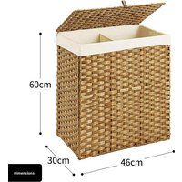Handmade Large Plastic Laundry Basket Dirty Clothes Storage Basket Washing Clothes Organizer Home Use Bedroom Storage Bin