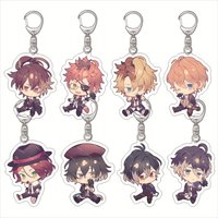DIABOLIK LOVERS Anime Figures Leonardo Key Chains Acrylic Key Rings Sweet Lovely Grils Pendants Decor Xmas Gifts