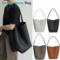 Bucket Bag Large Women's Bag Tote Bag Shoulder Bag Luxury Designer Genuine Leather Handbag Japanese Popular Bag Soft Row