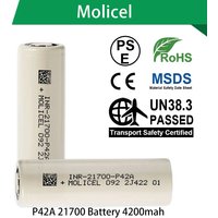Original Molicel P42A 21700 Battery 4200mah High Capacity 30A/45A 3.7V INR 21700 Rechargeable lithium Batteries Power Bank
