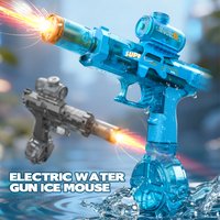 Charging flash continuous shooting water gun, manual water gun, summer beach swimming pool outdoor fighting toy boy girl gift.
