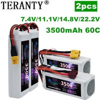 TERANTY 3500MAH 60C 7.4V 11.1V 14.8V 22.2V Lipo Battery 2S 3S 4S 6S For RC Car Quadcopter Drone Airplane Helicopter 2PCS
