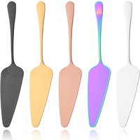 1Pcs Colorful Stainless Steel Serrated Edge Cake Server Blade Cutter Pie Pizza Shovel Cake Spatula Baking Tool Dropshipping