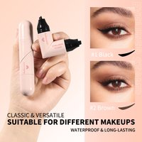Lakerain Heart Stamp Eyeliner Pen Rotating Natural Long-lasting Waterproof Sweatproof Dual-ended Eyeshadow Pen