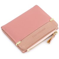 Damen-Geldbörse, kurz, rosa, Geldbörse, modische Geldbörsen für Damen, Kartenhalter, kleine Damen-Geldbörse, weibliche Haspe, Mini-Clutch für Mädchen